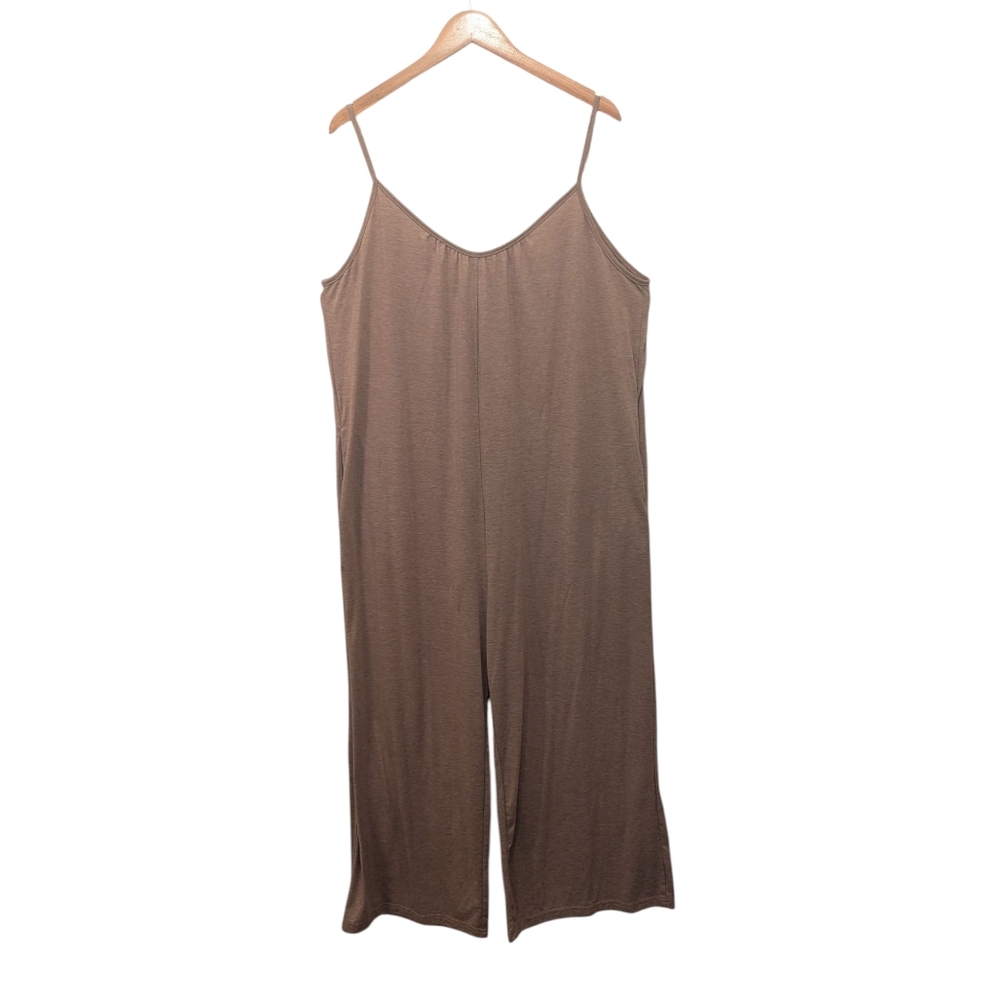 Emery Rose Brown Sleeveless Jumpsuit Size XL
